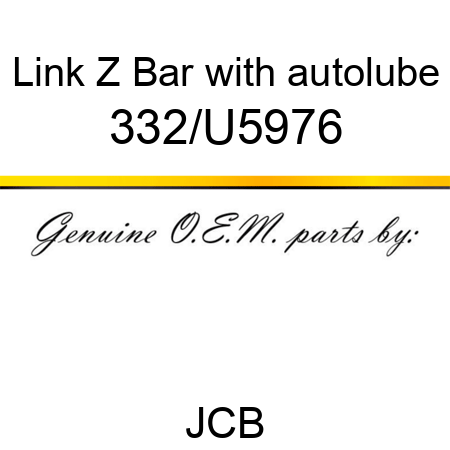 Link, Z Bar, with autolube 332/U5976