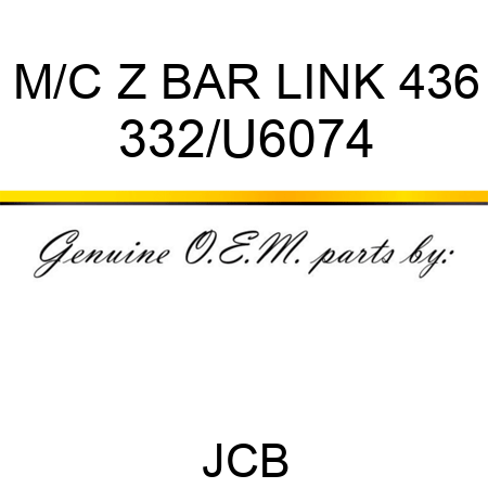 M/C Z BAR LINK 436 332/U6074