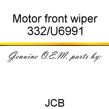 Motor, front wiper 332/U6991
