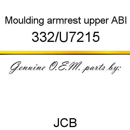 Moulding, armrest upper, ABI 332/U7215
