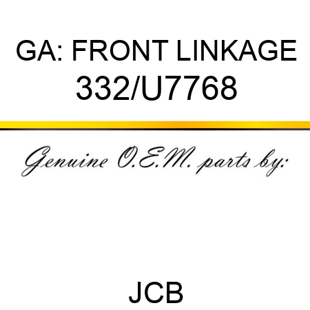 GA: FRONT LINKAGE 332/U7768