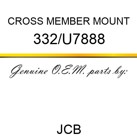 CROSS MEMBER MOUNT 332/U7888