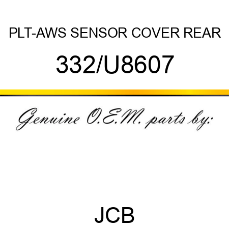 PLT-AWS SENSOR COVER REAR 332/U8607