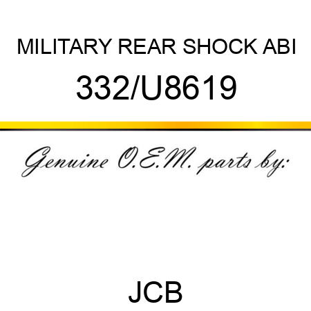 MILITARY REAR SHOCK ABI 332/U8619