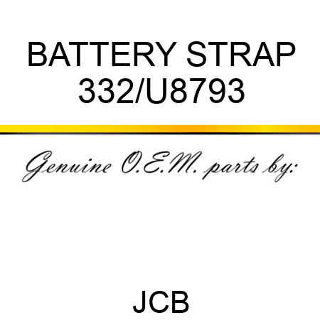 BATTERY STRAP 332/U8793