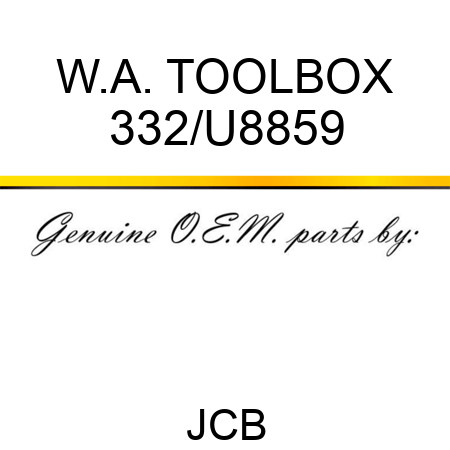 W.A. TOOLBOX 332/U8859