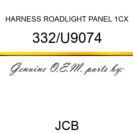 HARNESS ROADLIGHT PANEL 1CX 332/U9074