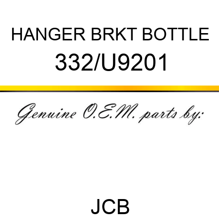 HANGER BRKT BOTTLE 332/U9201