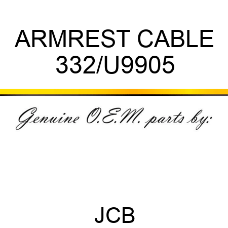 ARMREST CABLE 332/U9905