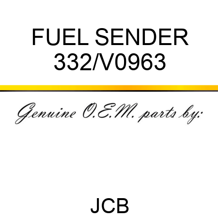 FUEL SENDER 332/V0963