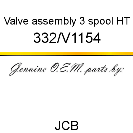 Valve, assembly, 3 spool HT 332/V1154