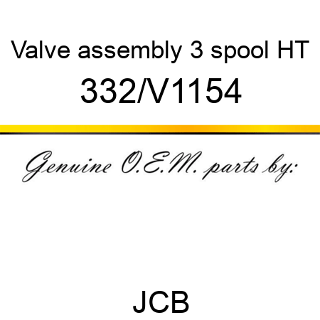 Valve, assembly, 3 spool HT 332/V1154