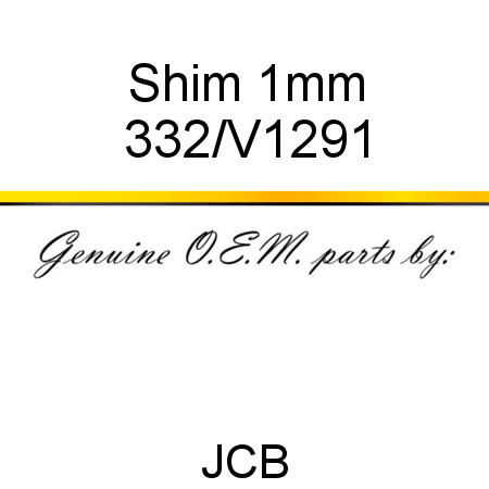 Shim, 1mm 332/V1291