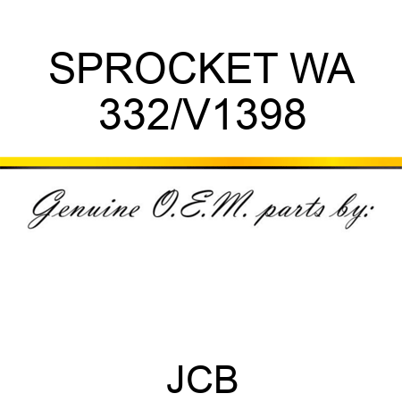 SPROCKET WA 332/V1398