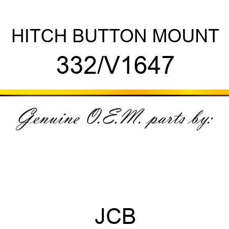 HITCH BUTTON MOUNT 332/V1647