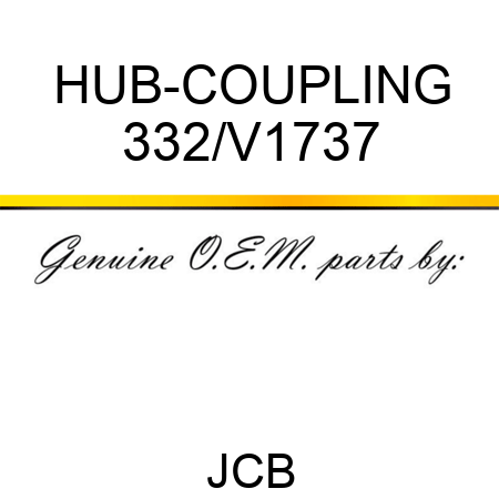 HUB-COUPLING 332/V1737