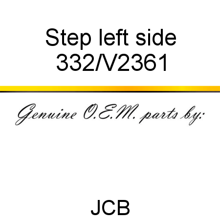Step, left side 332/V2361