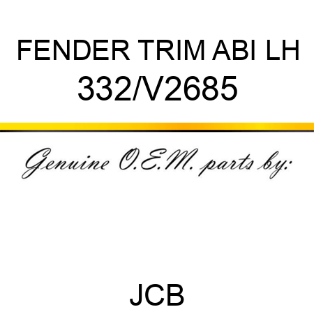 FENDER TRIM ABI LH 332/V2685