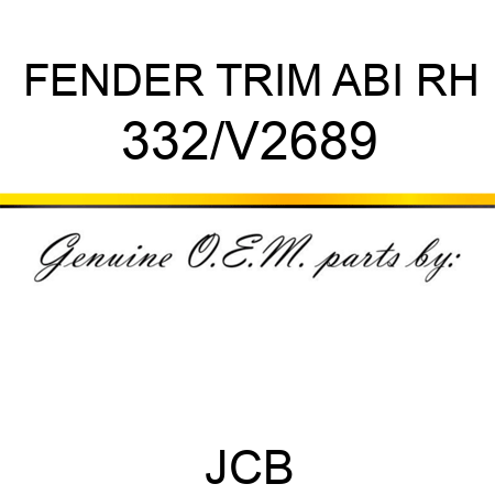 FENDER TRIM ABI RH 332/V2689