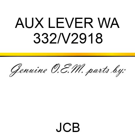 AUX LEVER WA 332/V2918