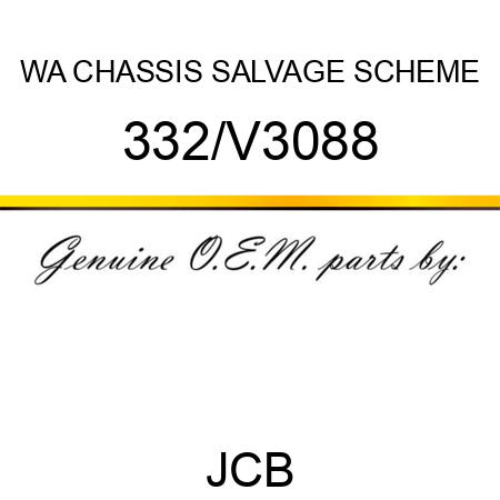 WA CHASSIS SALVAGE SCHEME 332/V3088