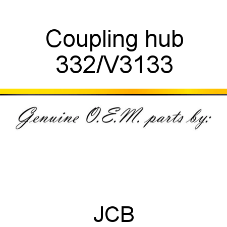 Coupling, hub 332/V3133