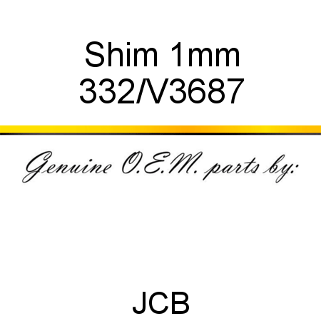 Shim, 1mm 332/V3687