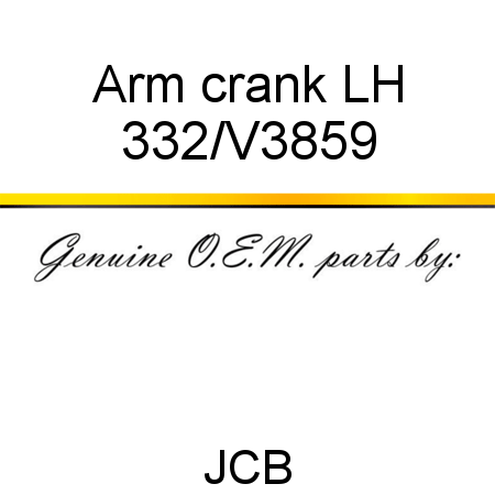 Arm, crank, LH 332/V3859