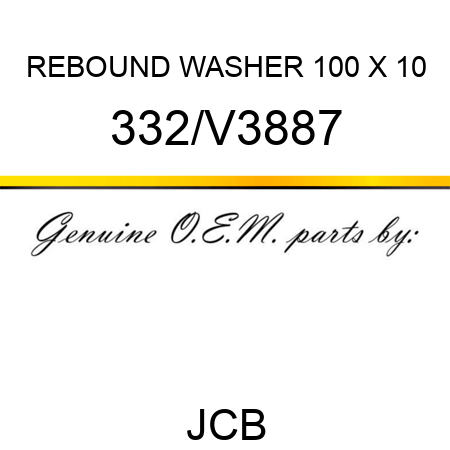 REBOUND WASHER 100 X 10 332/V3887