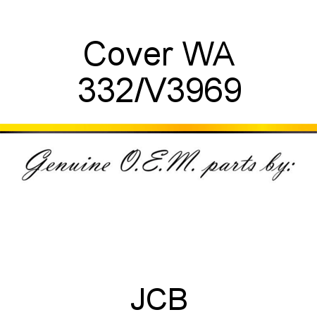 Cover, WA 332/V3969