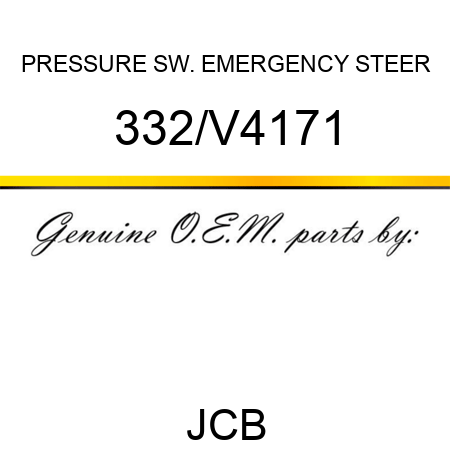 PRESSURE SW. EMERGENCY STEER 332/V4171