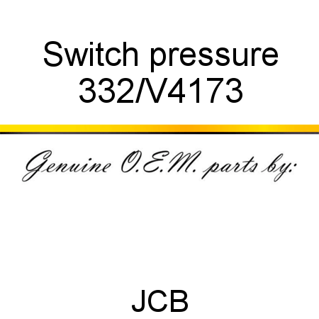 Switch, pressure 332/V4173
