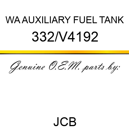 WA AUXILIARY FUEL TANK 332/V4192