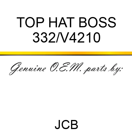 TOP HAT BOSS 332/V4210