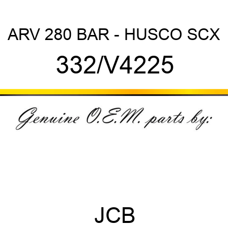 ARV 280 BAR - HUSCO SCX 332/V4225