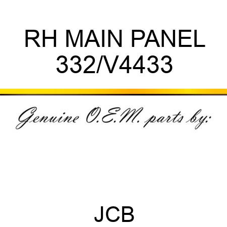 RH MAIN PANEL 332/V4433