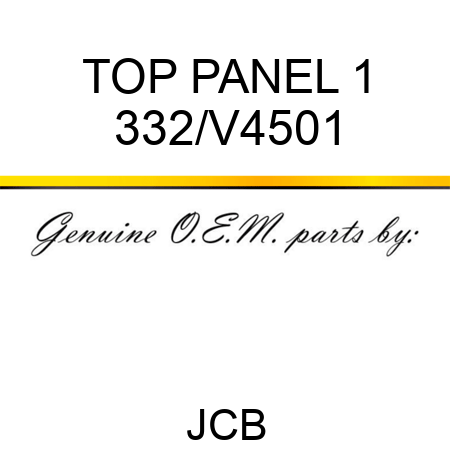 TOP PANEL 1 332/V4501