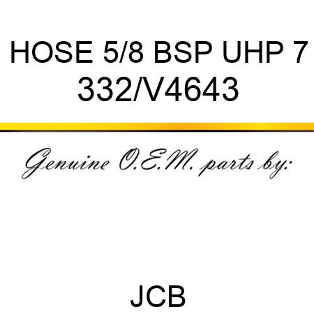 HOSE 5/8 BSP UHP 7 332/V4643