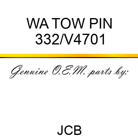 WA TOW PIN 332/V4701