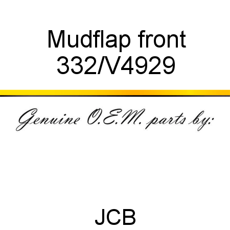 Mudflap, front 332/V4929