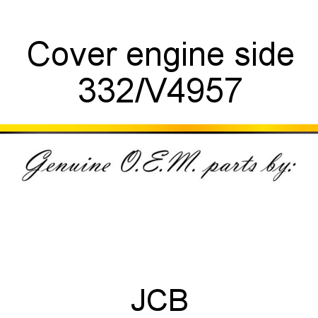 Cover, engine side 332/V4957