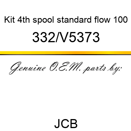 Kit, 4th spool, standard flow 100 332/V5373