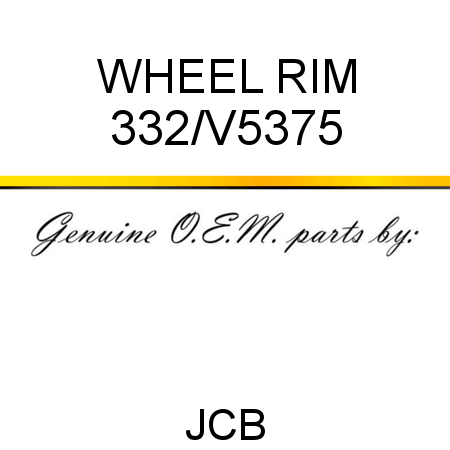 WHEEL RIM 332/V5375