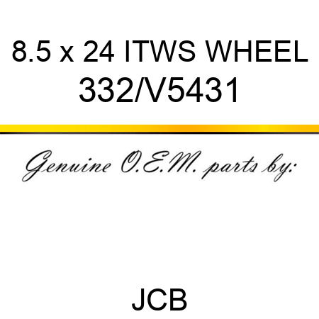 8.5 x 24 ITWS WHEEL 332/V5431