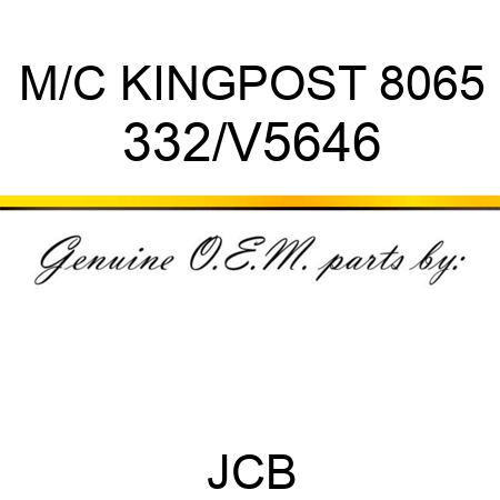 M/C KINGPOST 8065 332/V5646