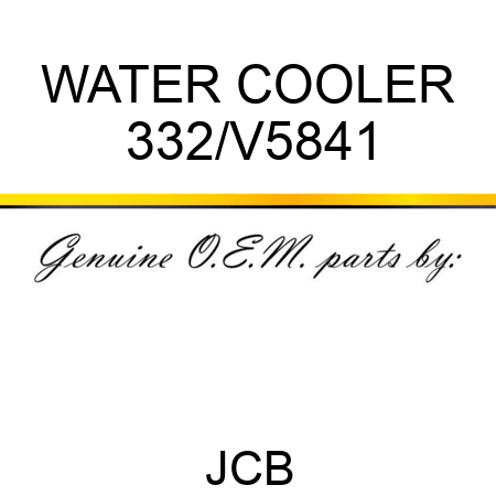 WATER COOLER 332/V5841