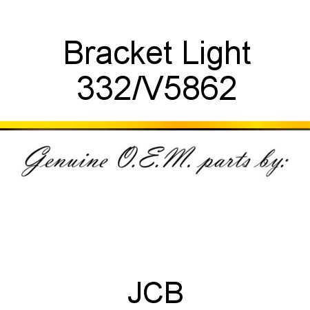 Bracket, Light 332/V5862