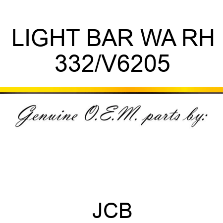 LIGHT BAR WA RH 332/V6205