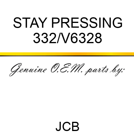 STAY PRESSING 332/V6328