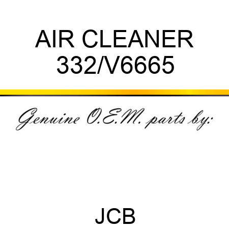 AIR CLEANER 332/V6665